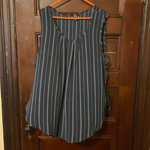 Plus Size Pin Striped Tank Top
